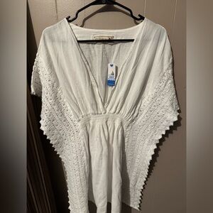 White Swimsuit Cover Up